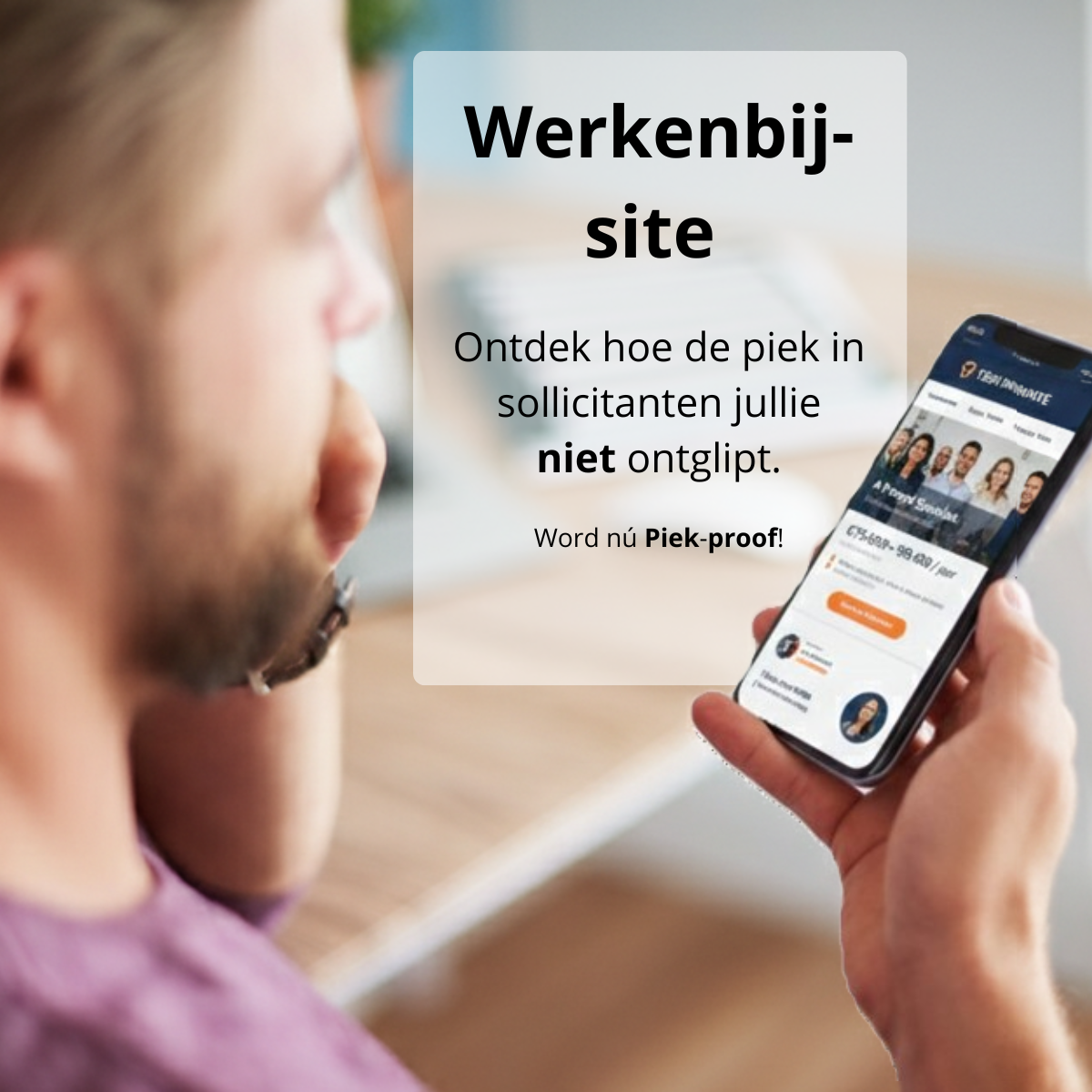 werkenbij site ontdek hoe jullie de piek van sollicitanten bereiken
